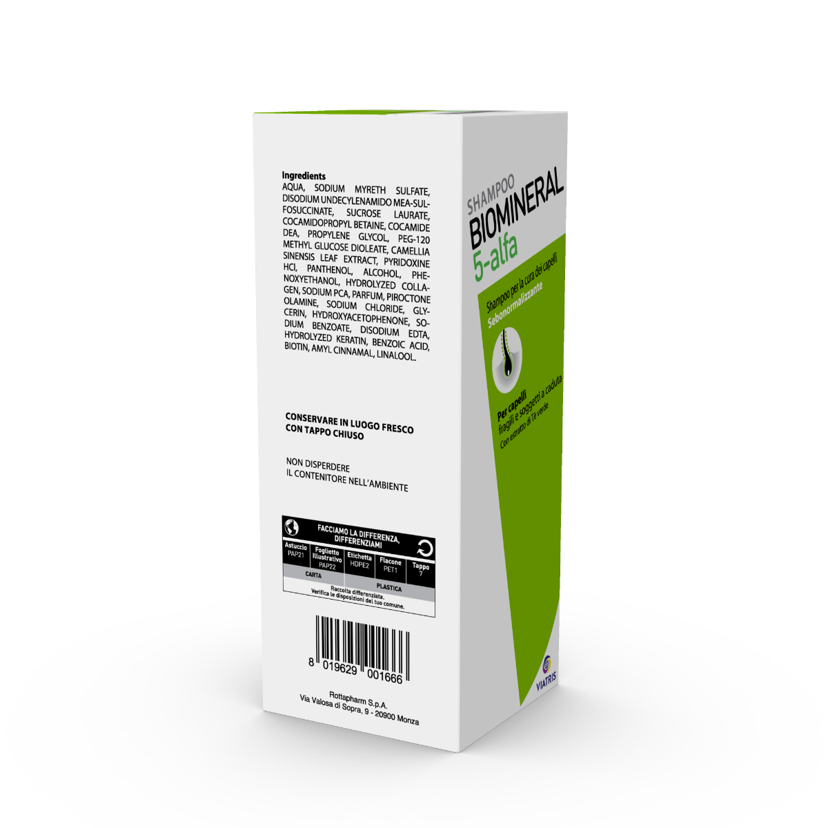 Biomineral 5 Alfa Shampoo Trattante 200ml-7