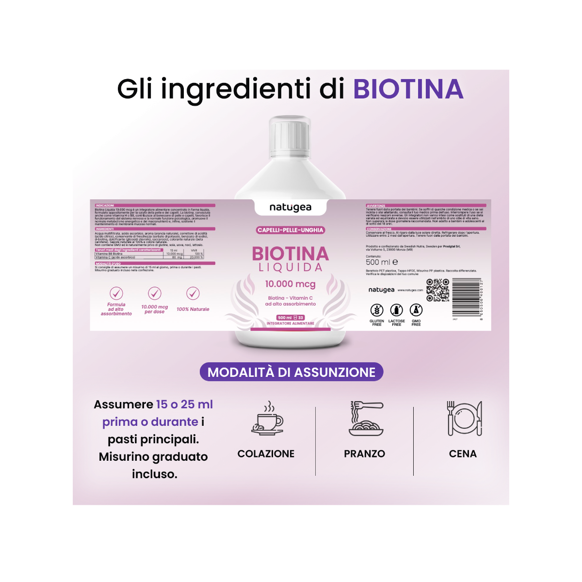 Natugea Biotina Liquida 10.000 mcg 500ml-2