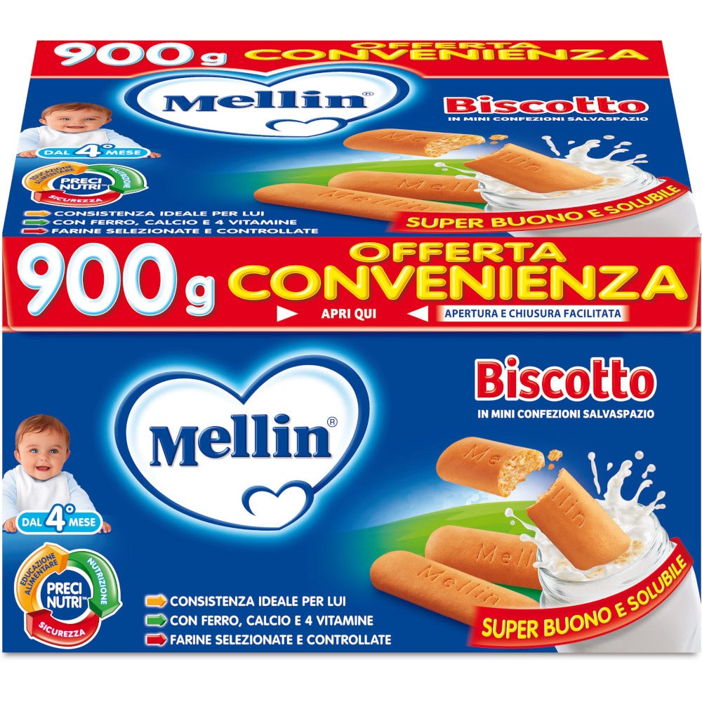 Mellin Biscotto Intero 900g 6 Mesi+-2