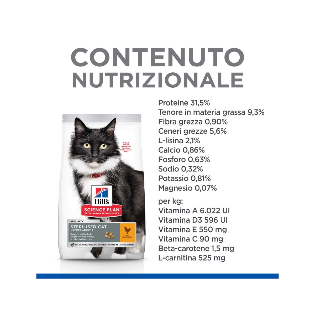 Hill's Science Plan Mature Adult 7+ Sterilised Cat Alimento Per Gatti Al Pollo Sacco 1,5kg-10