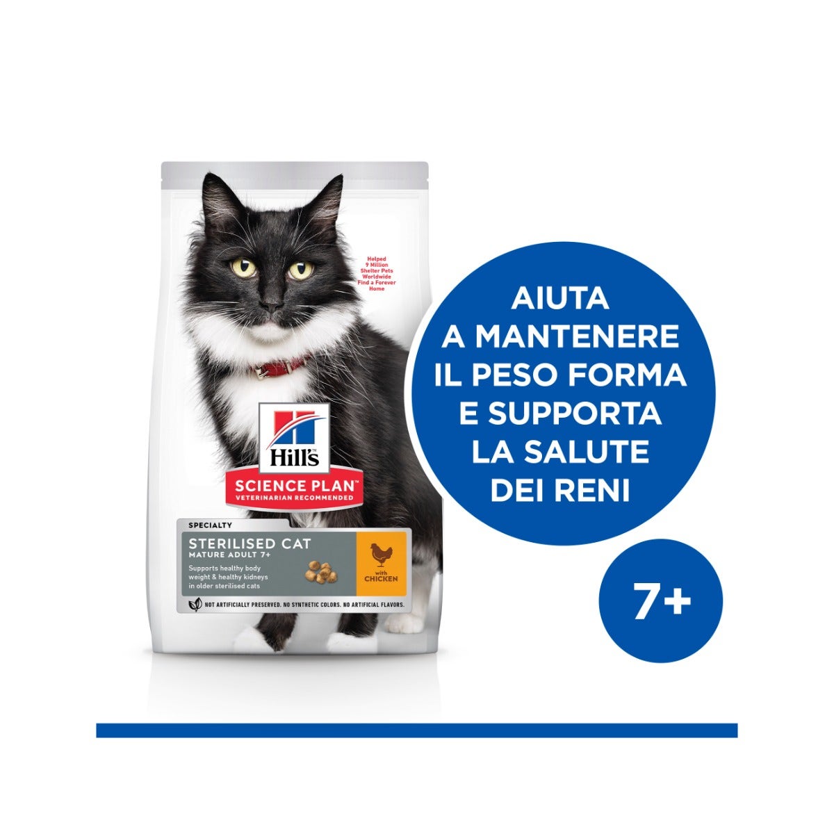 Hill's Science Plan Mature Adult 7+ Sterilised Cat Alimento Per Gatti Al Pollo Sacco 1,5kg-13