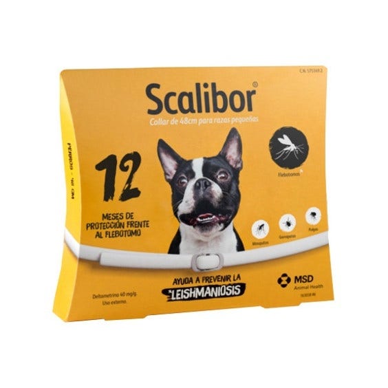 Scalibor Protector Band  Collare Antiparassitario Bianco 48cm Cani Taglia Medio Piccola  - 1
