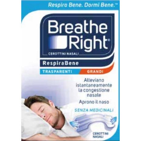 Breathe Right Cerotti Nasali Trasparenti Grandi 30 Pezzi-1