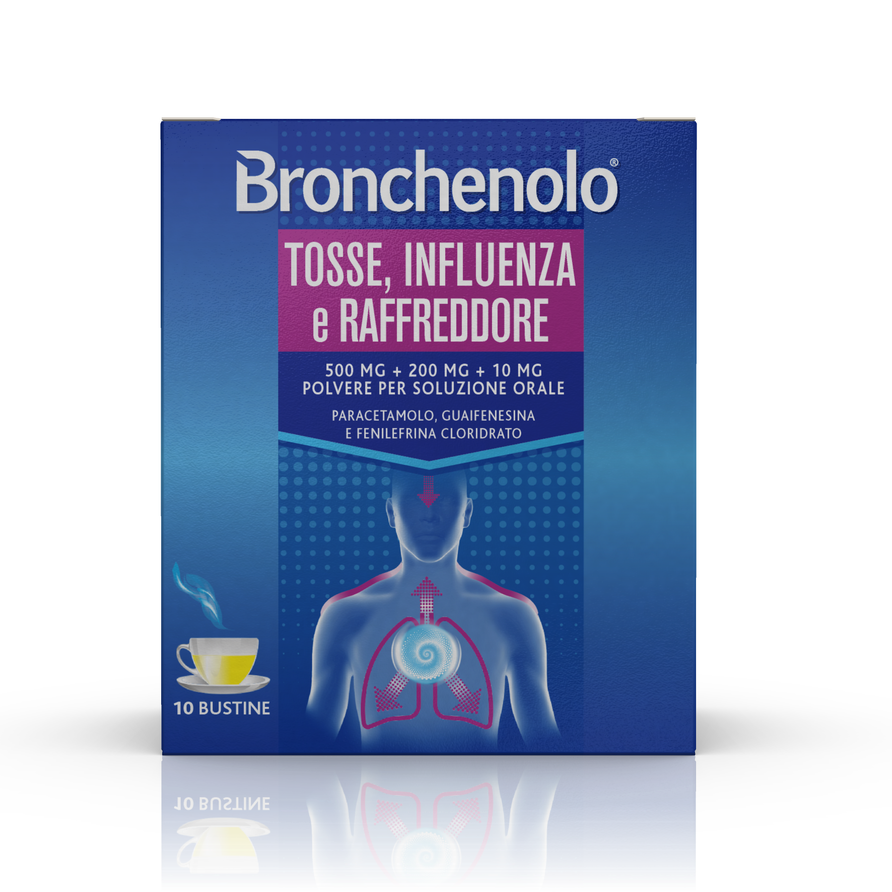 Bronchenolo Tosse Influenza e Raffreddore 10 Bustine  - 2