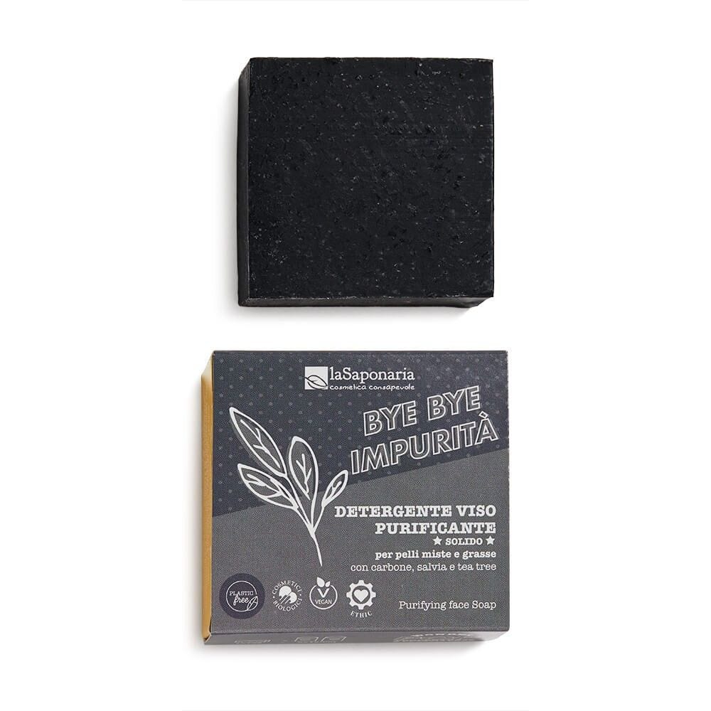 La Saponaria Wonder Pop Detergente Viso Solido Purificante Bye Bye Impurità 70g  - 2