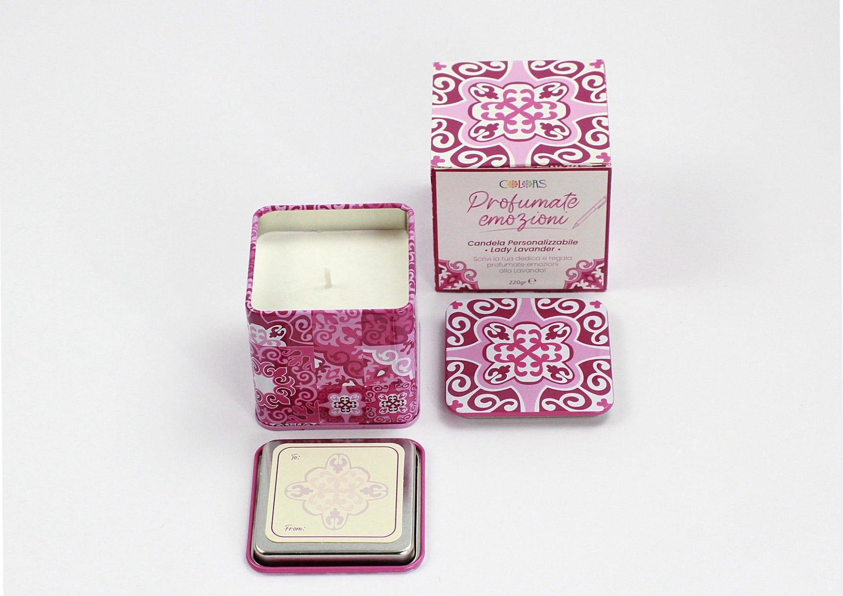 Colors Candela Profumata Personalizzabile Lady Lavander-1
