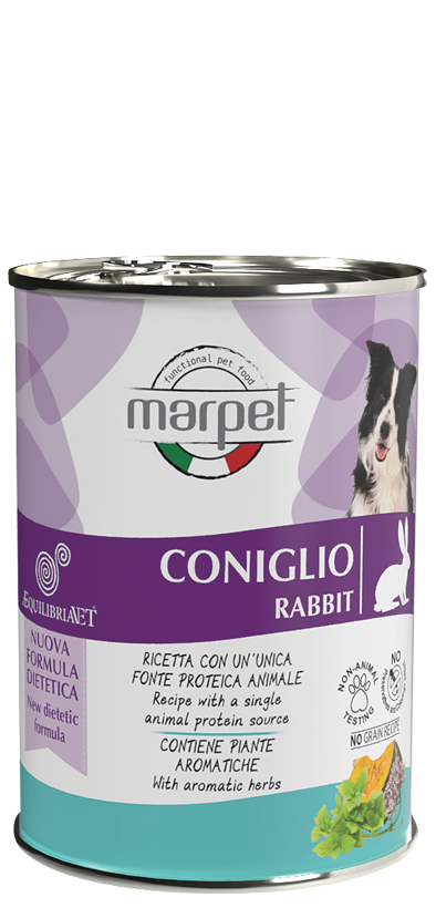Marpet Aequilibriavet Dog Coniglio Cibo Umido Per Cani Adulti Scatoletta 400g-1