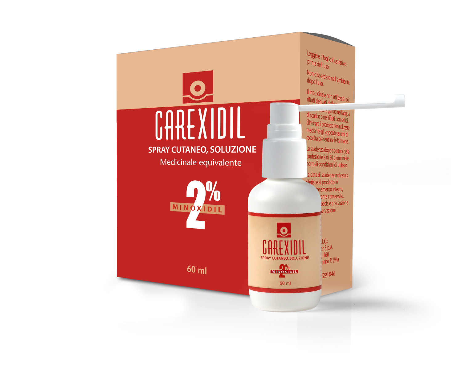 Carexidil Spray Cutaneo 2% 60ml-3