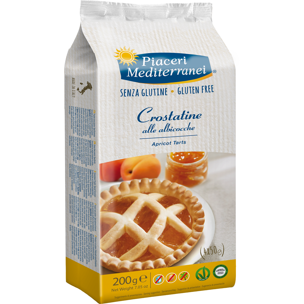 Piaceri Mediterranei Crostatine Albicocca 4x50g - 1