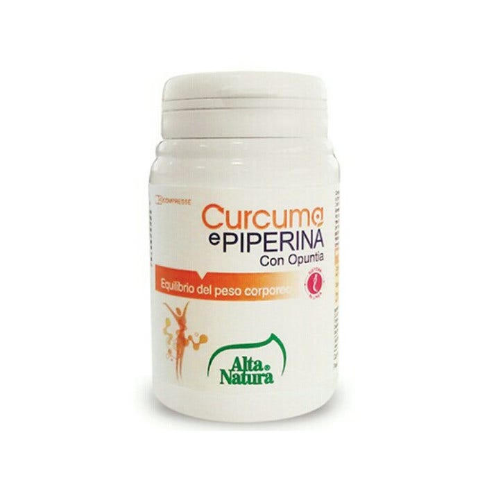 Curcuma Piperina Con Opuntia 45 Compresse 900mg  - 1