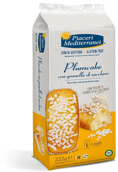 Piaceri Mediterranei Plumcake Granella Zucchero 6 Pezzi 37 g-1