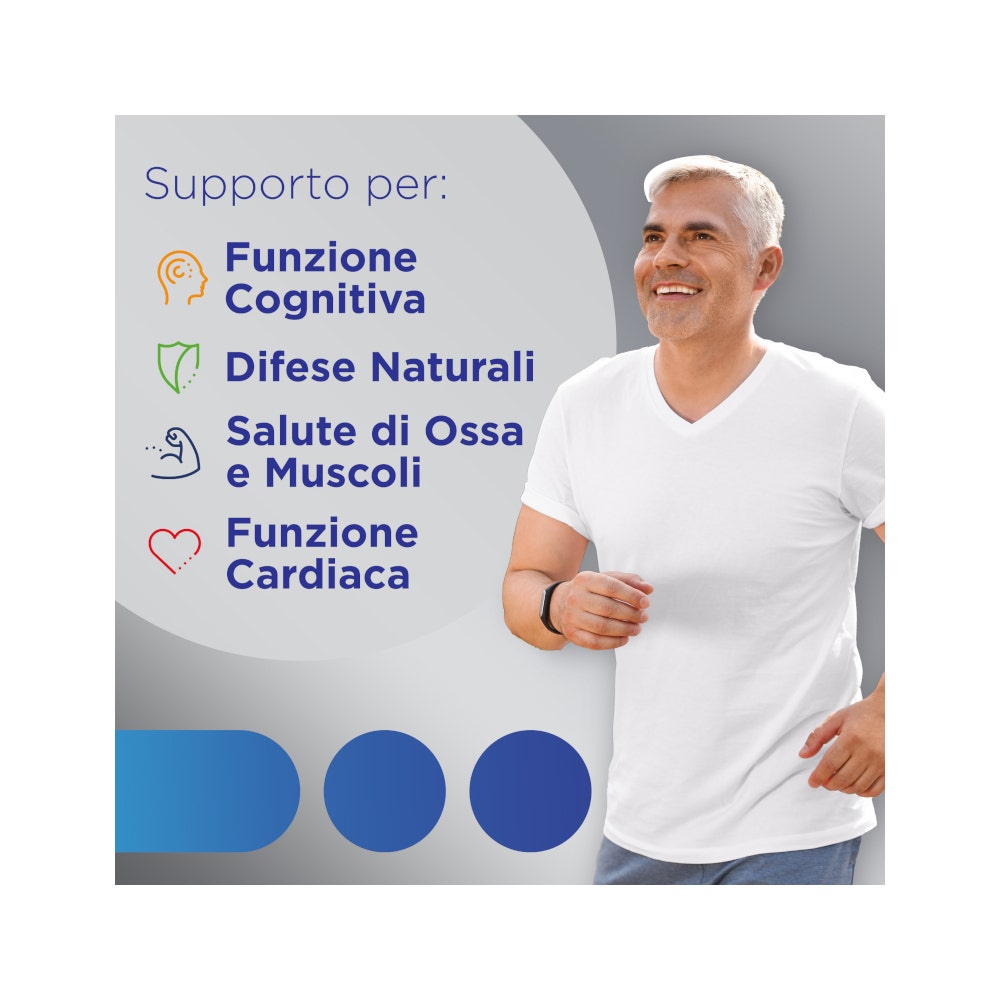 Multicentrum Uomo 50+ Integratore Alimentare Multivitaminico Vitamina D3 C B Zinco Magnesio 30 Compresse-3