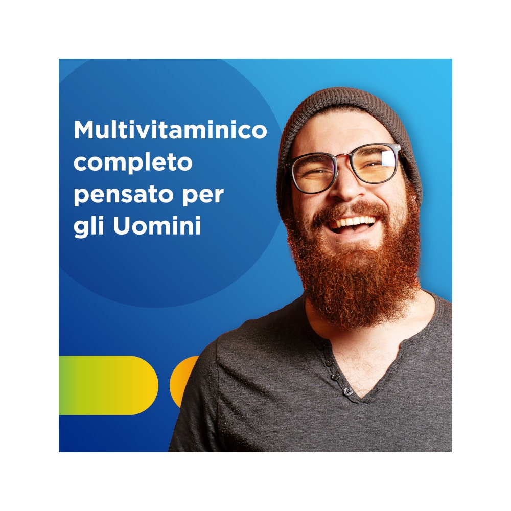 Multicentrum Uomo Integratore Alimentare Multivitaminico Vitamina B D3 A Calcio Magnesio 60 Cpr-2