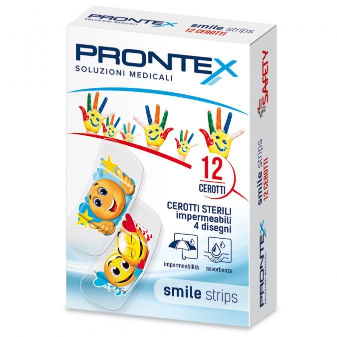 Prontex Cerotto Smile Strips 12 Pezzi  - 1