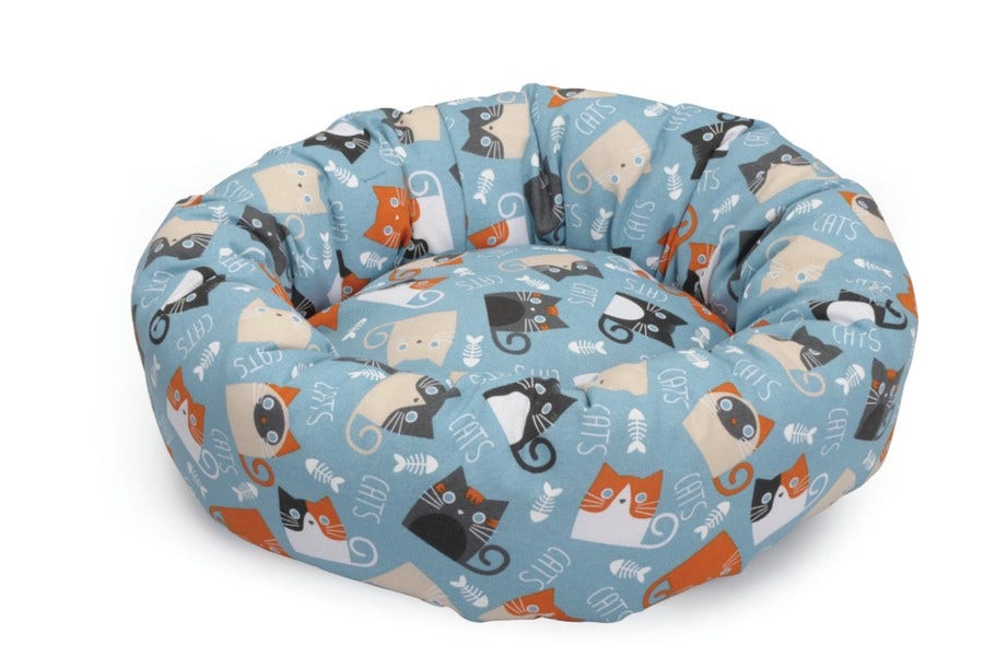 Camon Cuccia A Ciambella "Cats" Per Gatti 50x15h cm-1