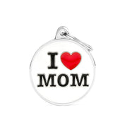 Medaglietta Per Cani E Gatti Personalizzata I Love Mom-1