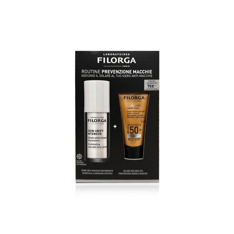 Filorga Cofanetto Skin-Unify Intensive Siero 30ml + Uv-Bronze Solare Viso 40ml SPF50+-10