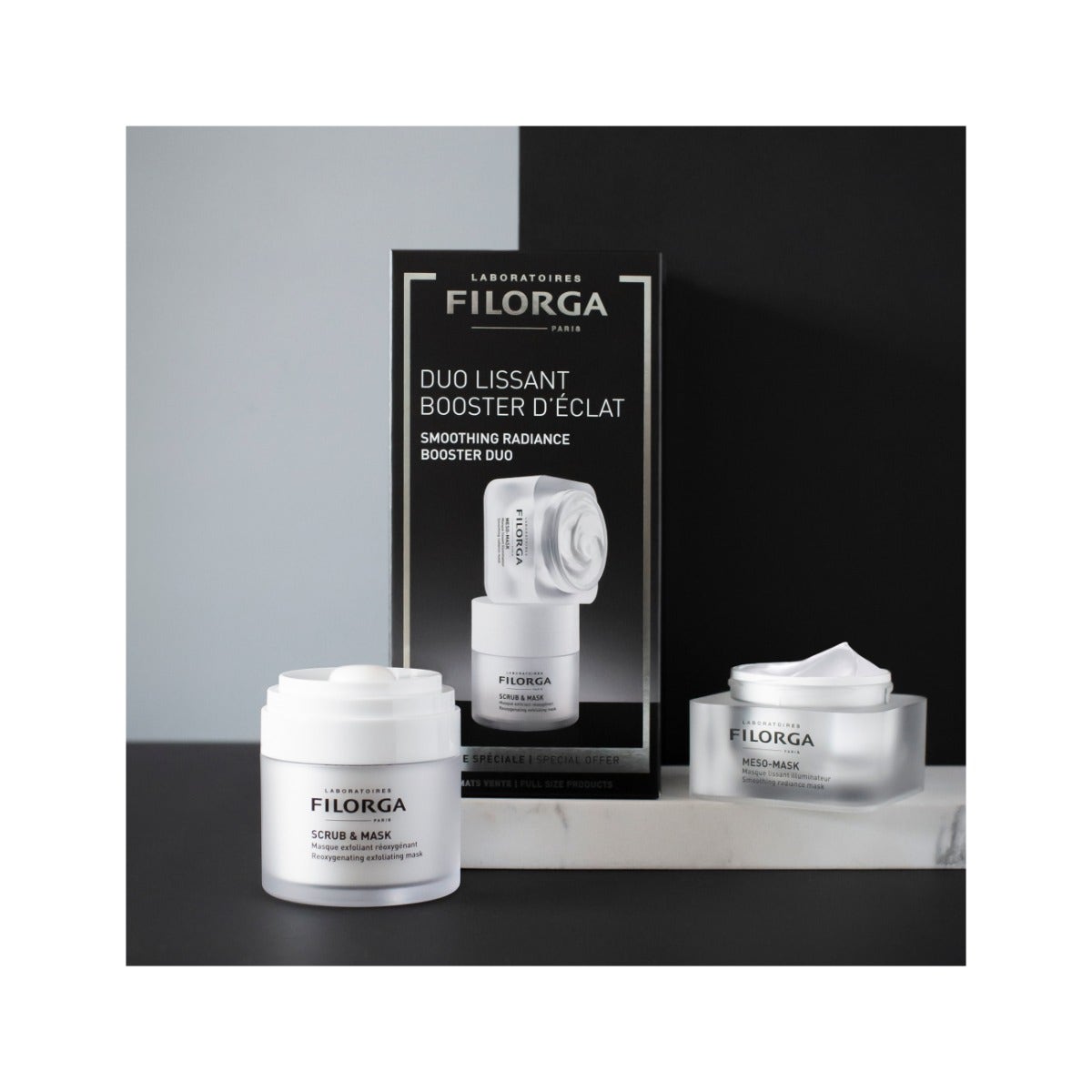Filorga Duo Rituale Rigenerante Maschera Dermolevigante Illuminate 50ml + Maschera Esfoliante Riossigenante 55ml-1
