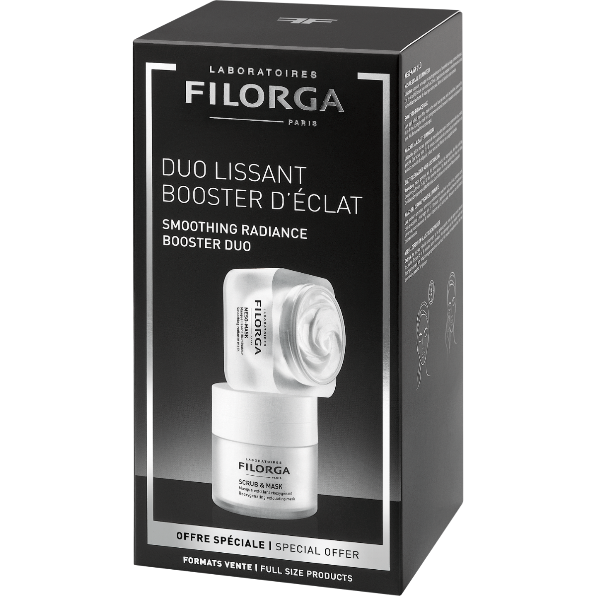 Filorga Duo Rituale Rigenerante Maschera Dermolevigante Illuminate 50ml + Maschera Esfoliante Riossigenante 55ml-0