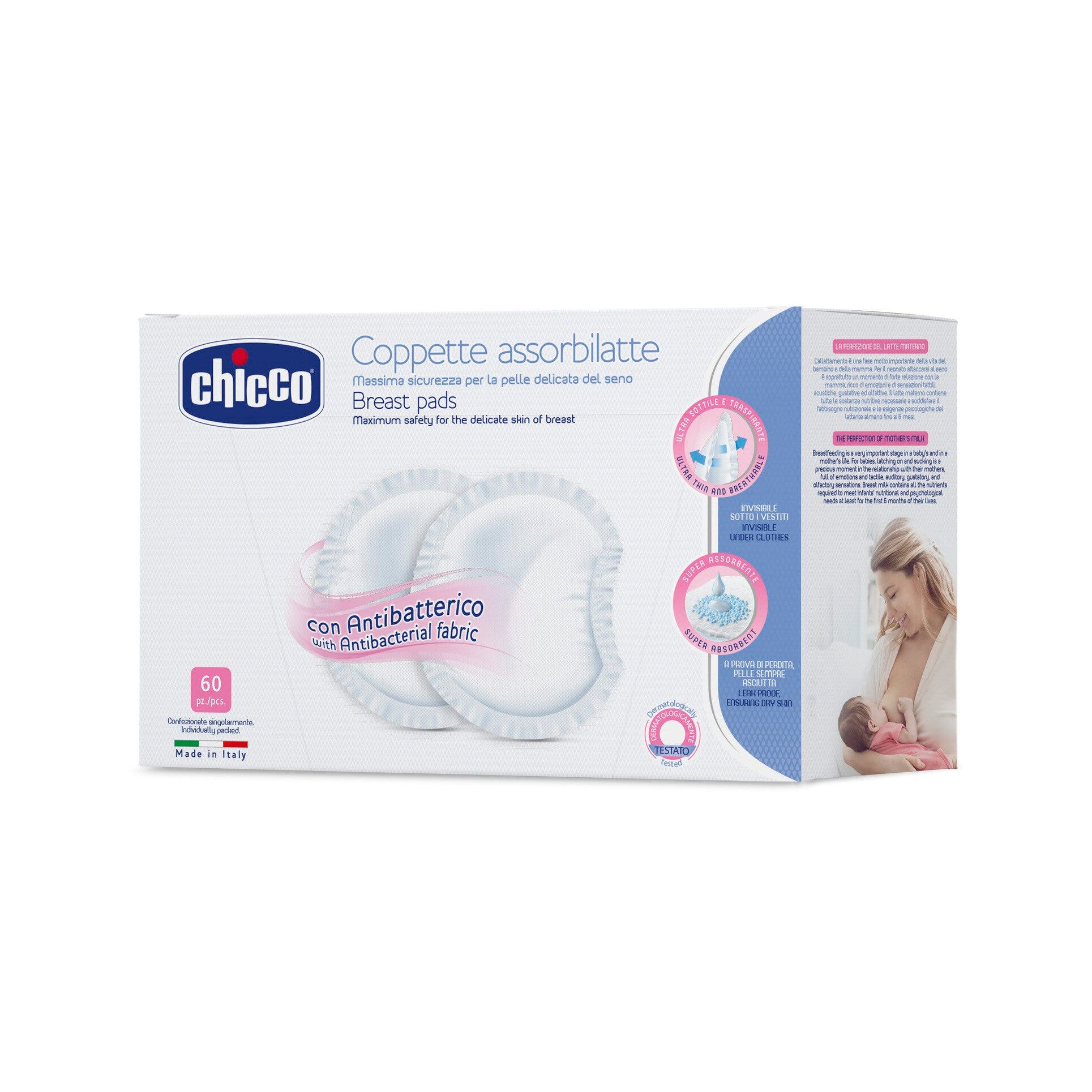 Chicco Coppette Assorbilatte 60 Pezzi-1