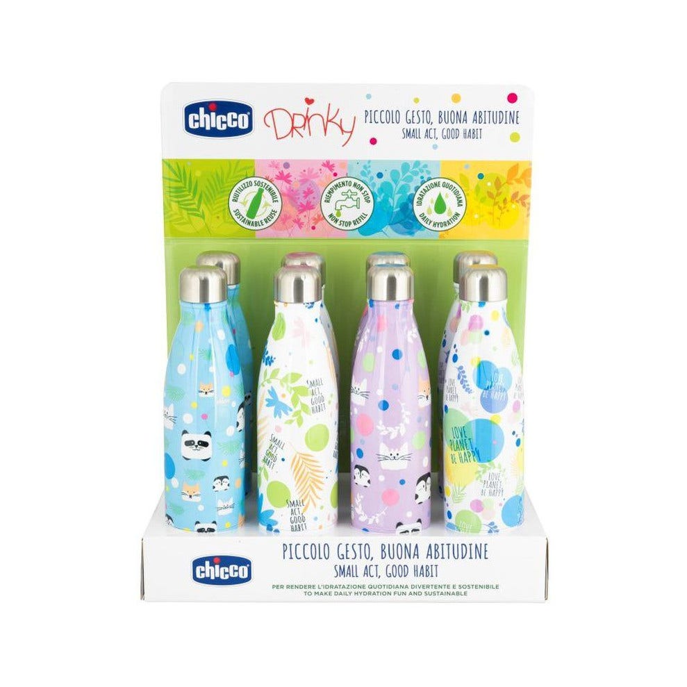 Chicco Bottiglietta Inox 500ml Display Box 1 Pezzo-5