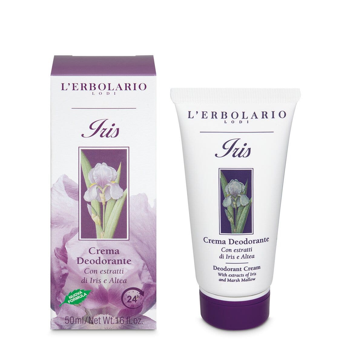L'Erbolario Crema Deodorante Iris 50ml-1