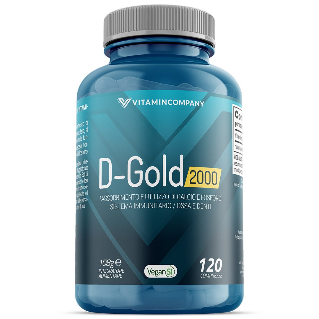 Vitamincompany New Vitamina D Gold 2000 UI 120 Compresse-2