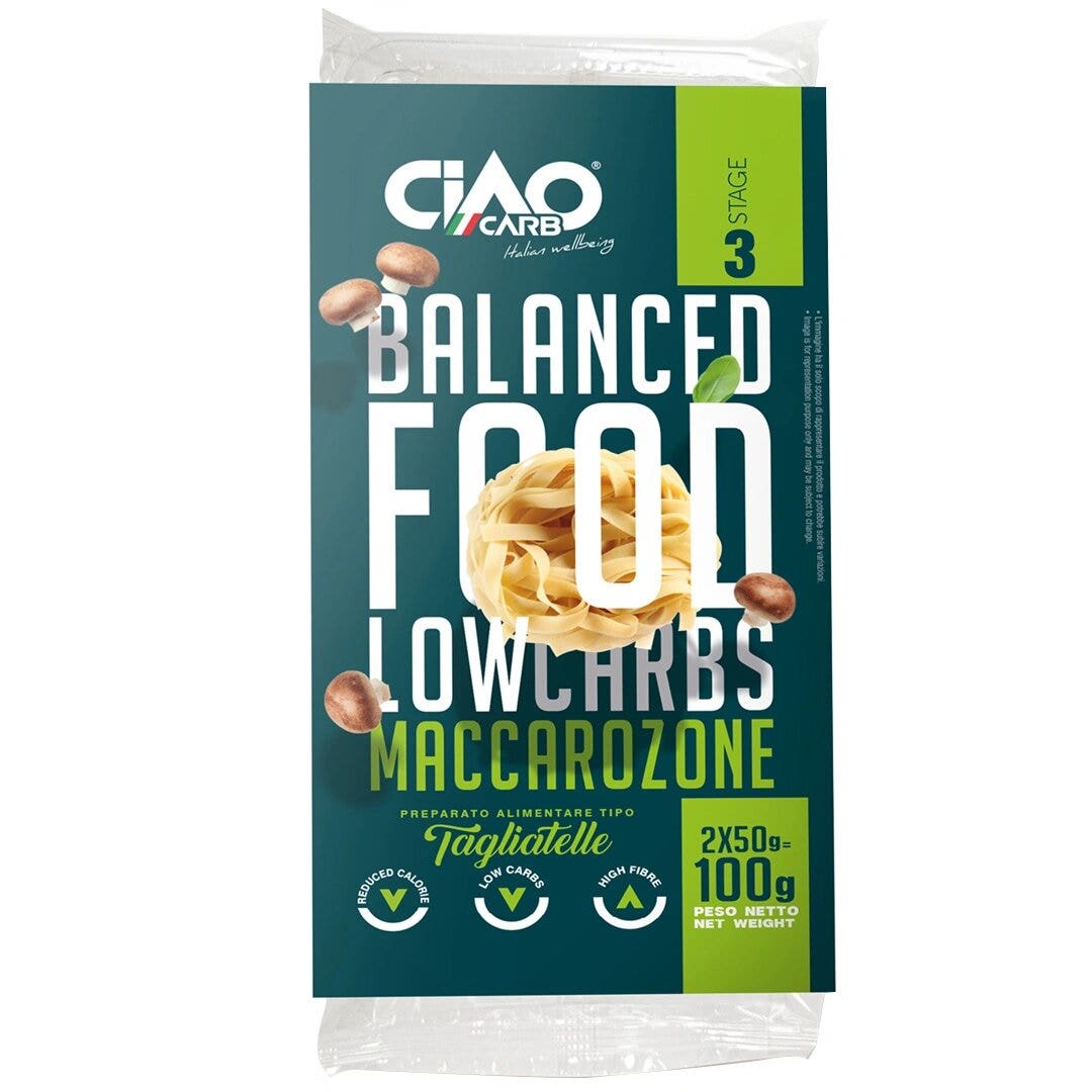 Balanced Food Low Carbs Maccarozone Tagliatelle 100g-1