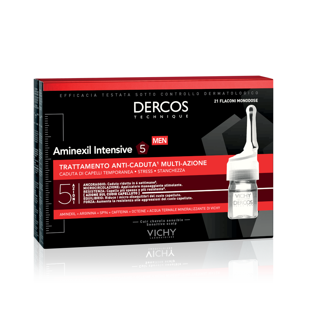 Vichy Dercos Aminexil Trattamento Anticaduta Uomo 21 Fiale Da 6ml   - 14