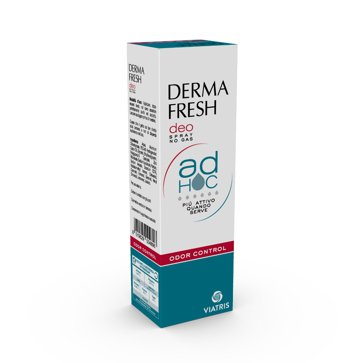 Dermafresh Deo Spray No Gas Odor Control 100ml-3
