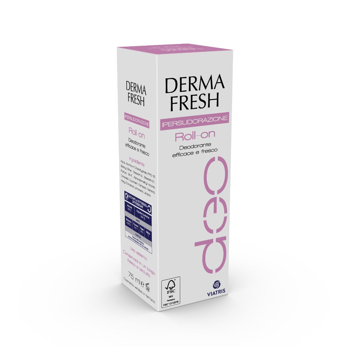 Dermafresh Ipersudorazione Roll-On 75ml-2