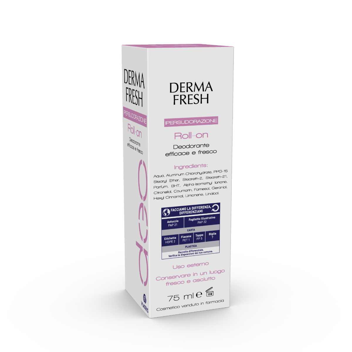Dermafresh Ipersudorazione Roll-On 75ml-5