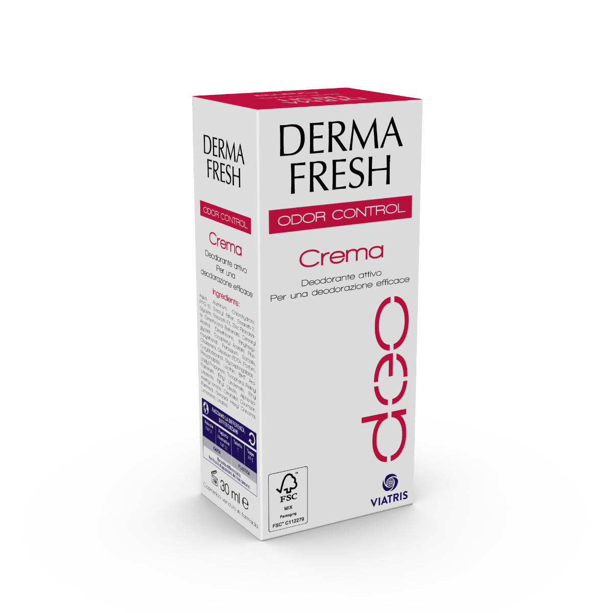 Dermafresh Odor Control Crema Deodorante Attivo 30ml-2