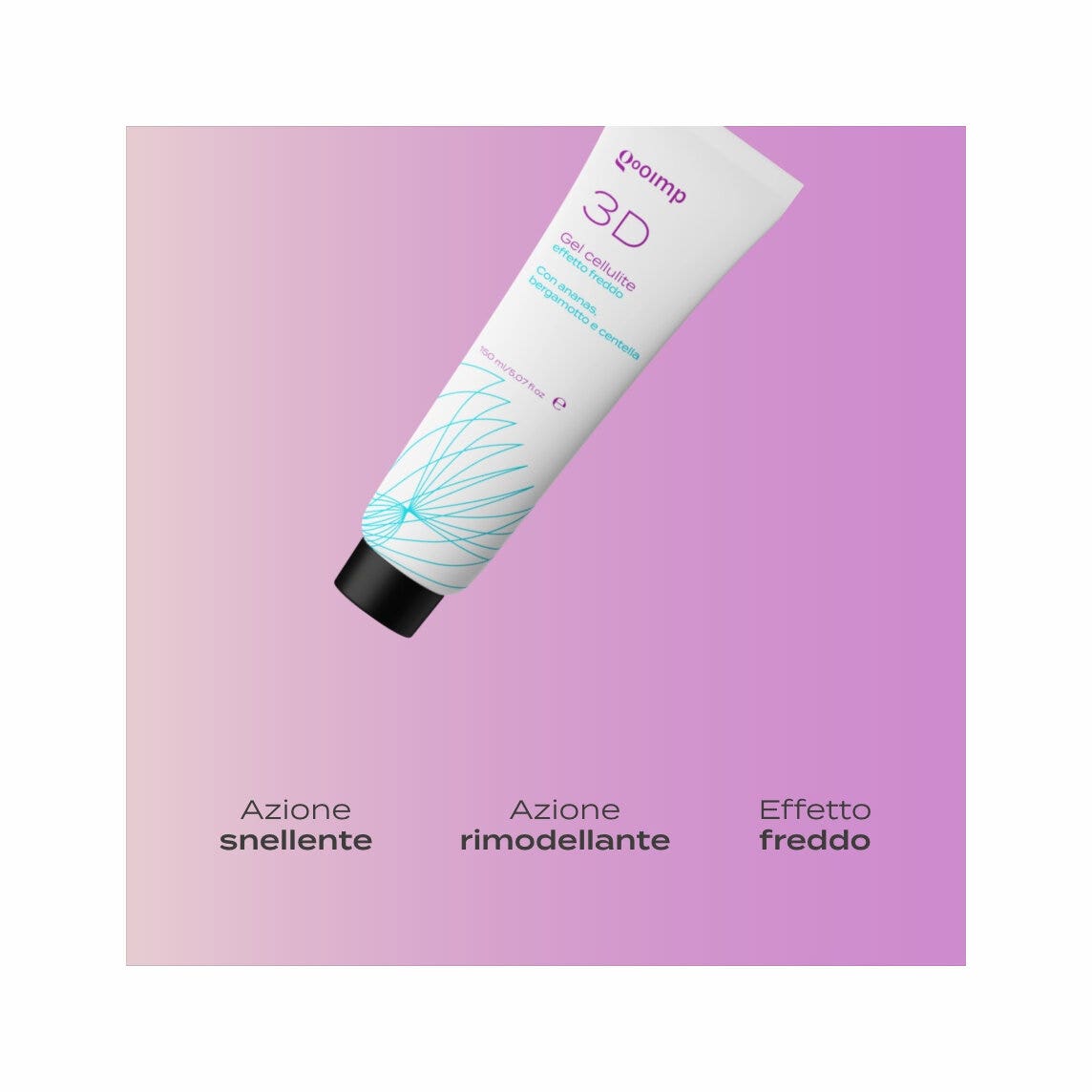 Gooimp 3D Gel Cellulite Effetto Freddo 150ml-3