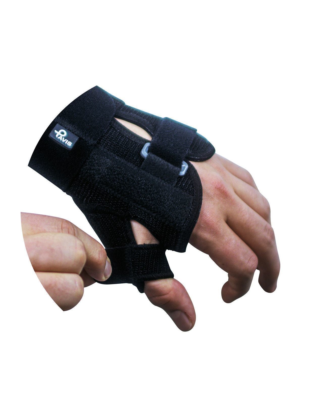 Pavis P-Fix + Polsiera Steccata Con Supporto Pollice Colore Nero Cod. 134
