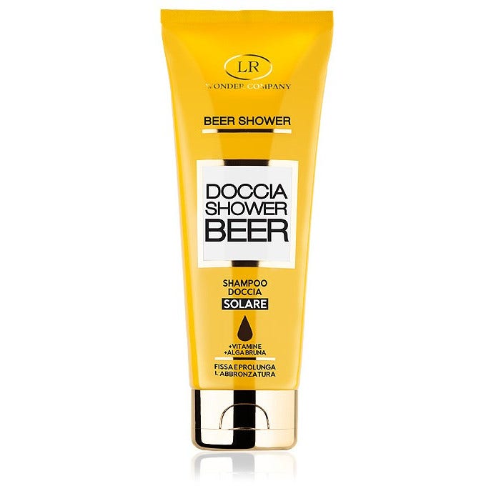 Wonder Company Beer Shower Shampoo Doccia Solare Fissativo Prolungatore Abbronzatura 250ml  - 1