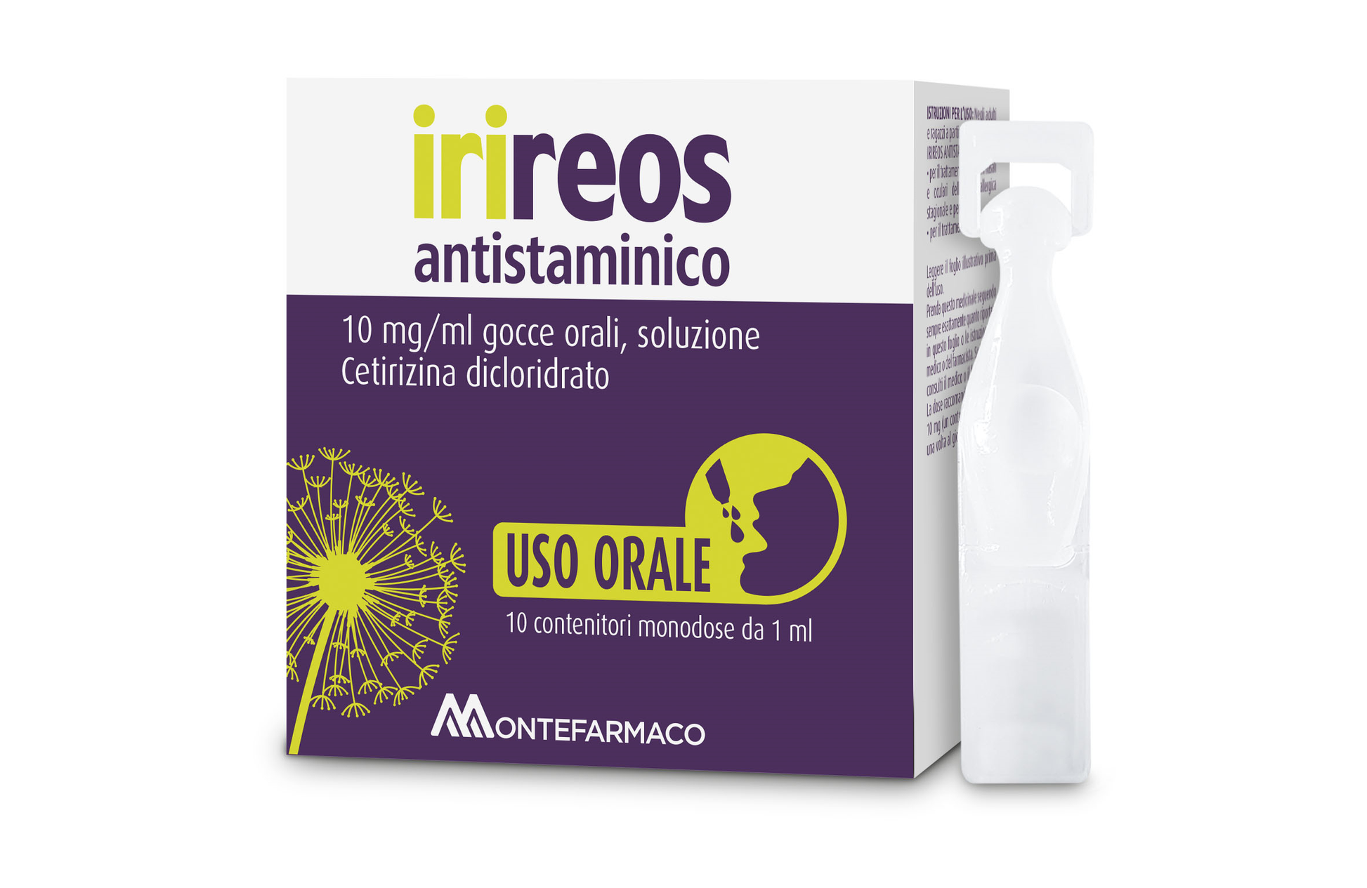 Irireos Ant 10 Mg/ml Gocce Orali, Soluzione 10 Contenitori Monodose in pe da 1 ml-1