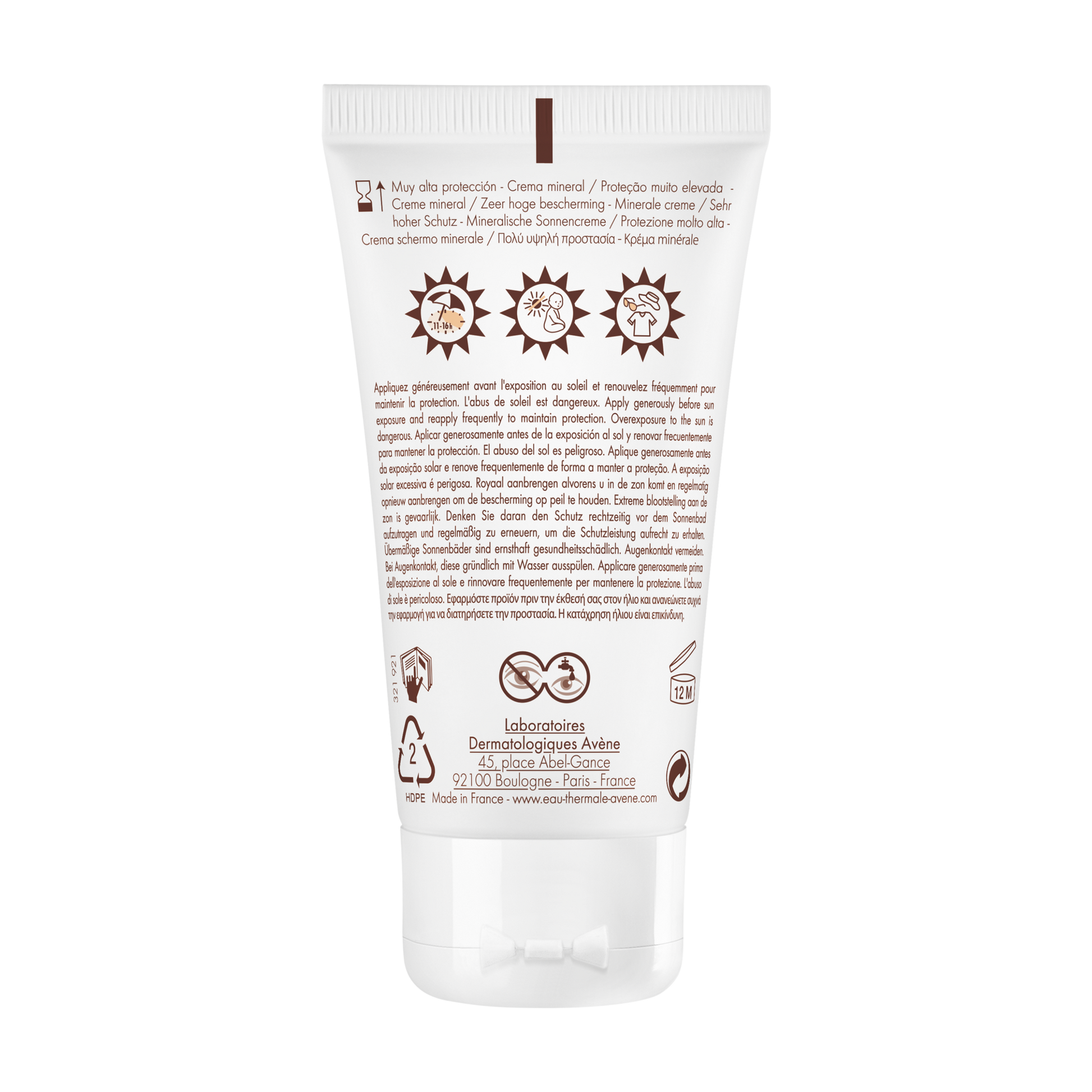 Eau Thermale Avene Protezione Solare Crema Schermo Minerale SPF50+ 50ml  - 5