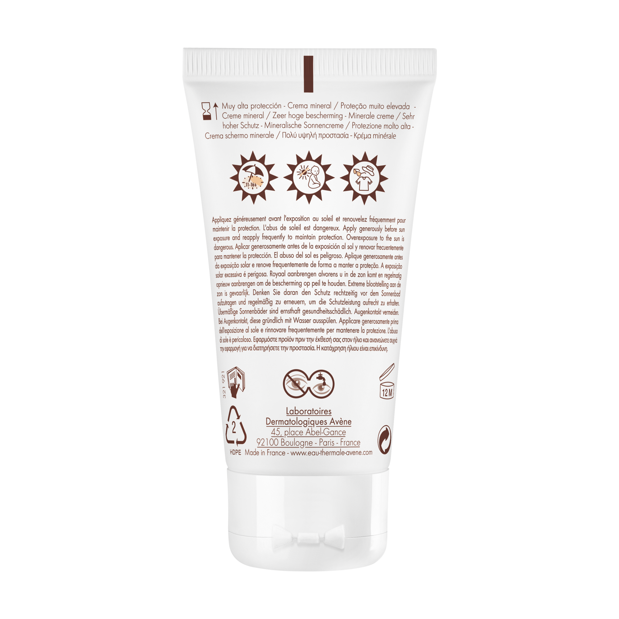 Eau Thermale Avene Protezione Solare Crema Schermo Minerale SPF50+ 50ml  - 5