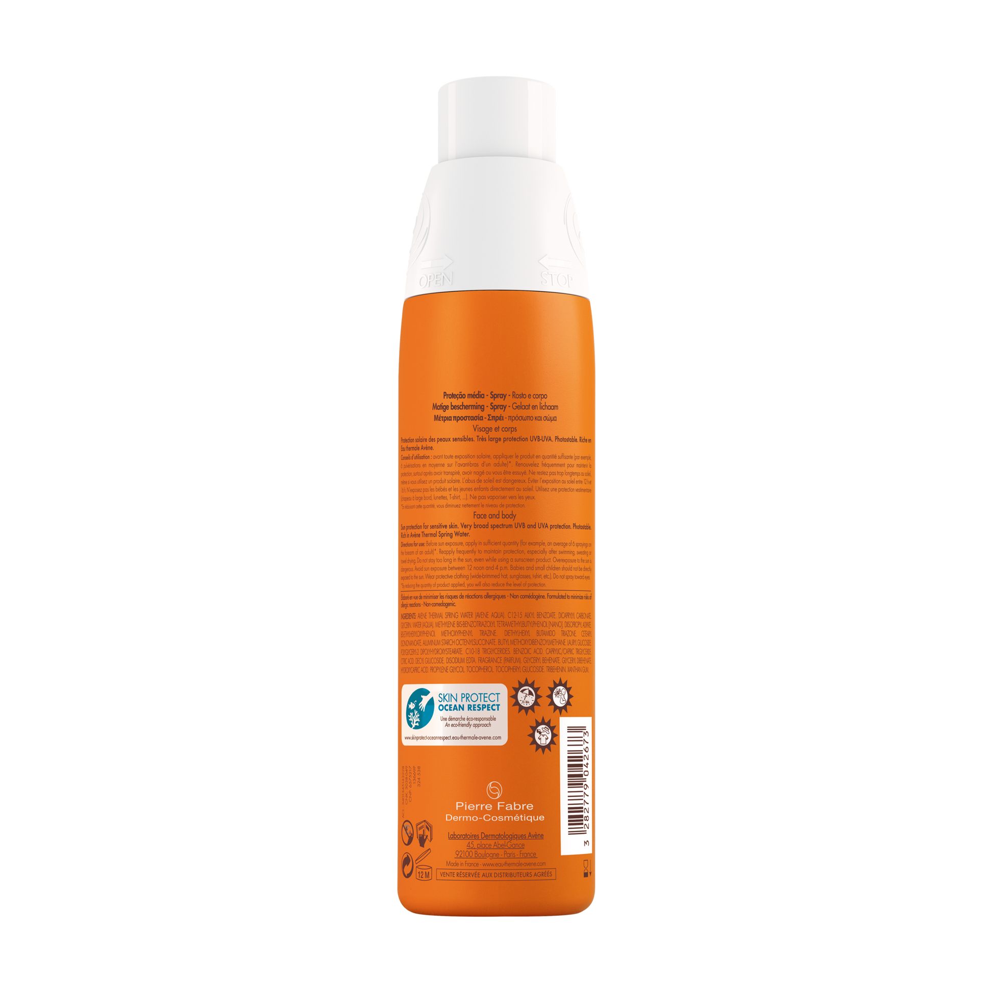 Eau Thermale Avene Spray Protezione Solare SPF20 200ml-5