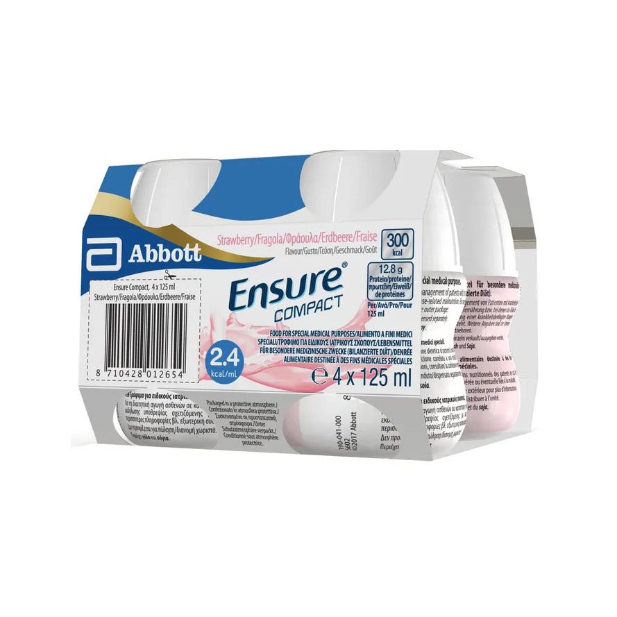 Ensure Compact Fragola 4X125ml-4