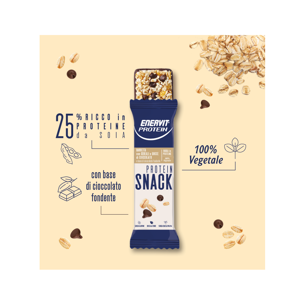 Enervit Protein Snack Cereali E Cioccolato 8 Barrette-3