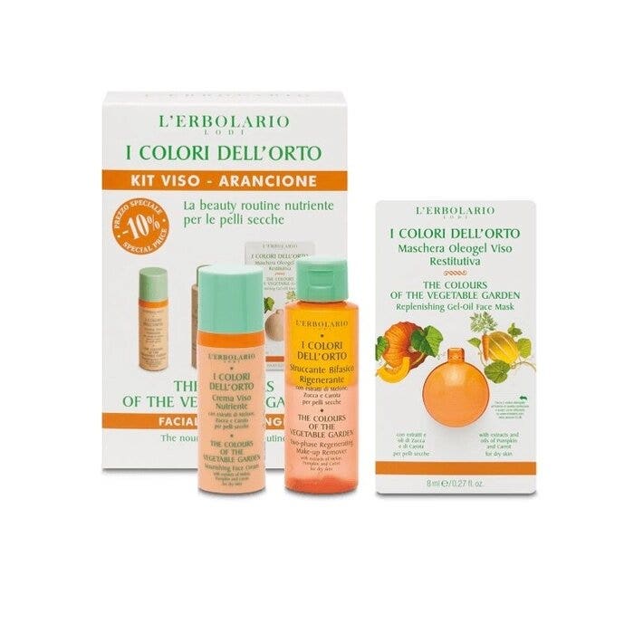 L'erbolario I Colori dell'Orto Kit Viso Arancione nutriente per pelli secche 1 kit-1