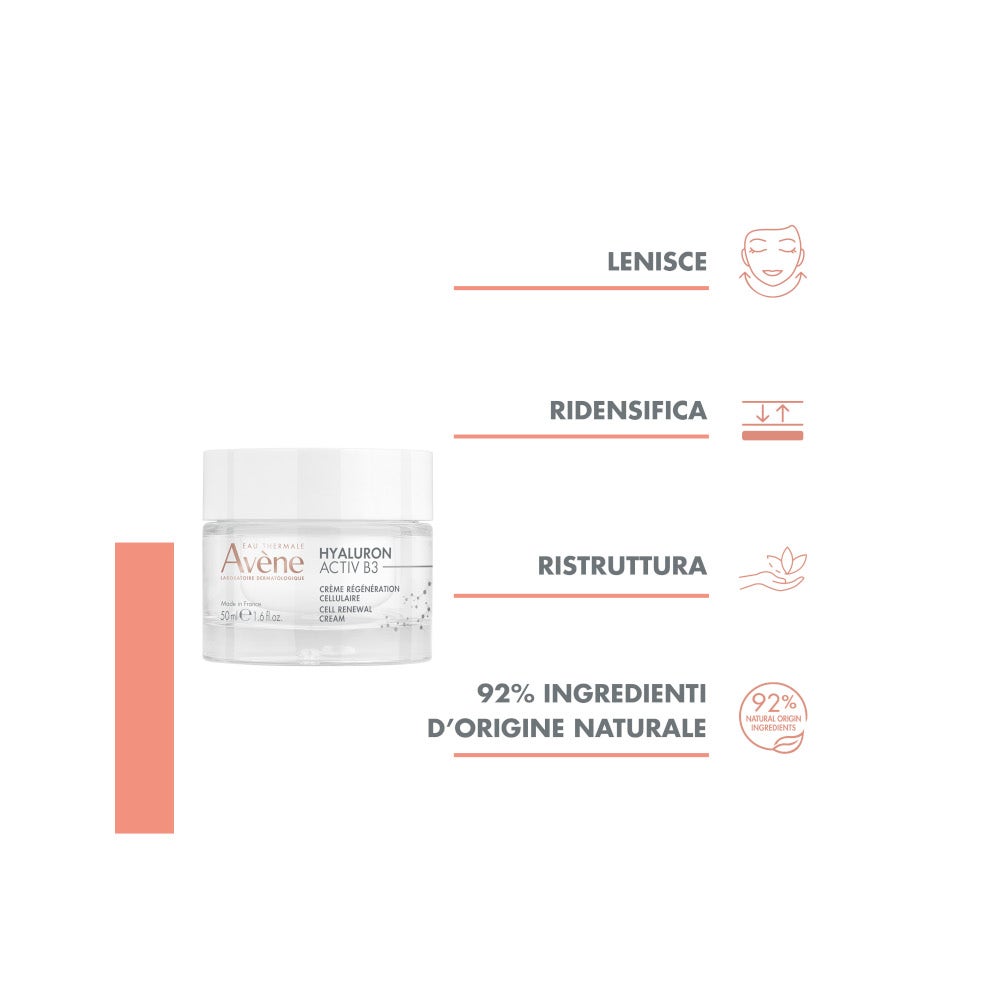 Eau Thermale Avène Hyaluron Activ B3 Crema Giorno Rigenerante Cellulare Ricarica 50ml-1