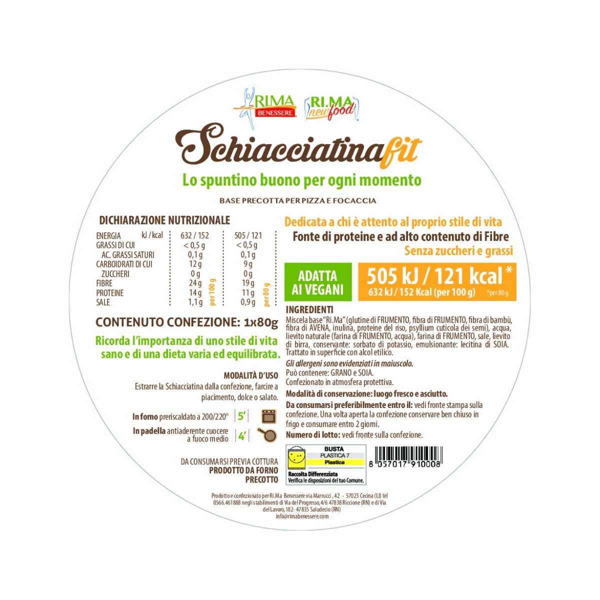 Rima Schiacciatina Fit 80g-8