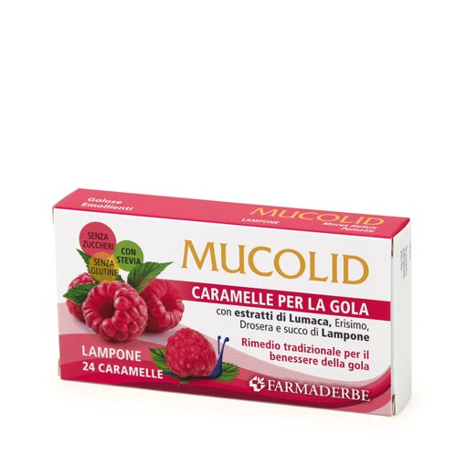 Mucolid Lumaca E Lampone 24 Caramelle  - 1