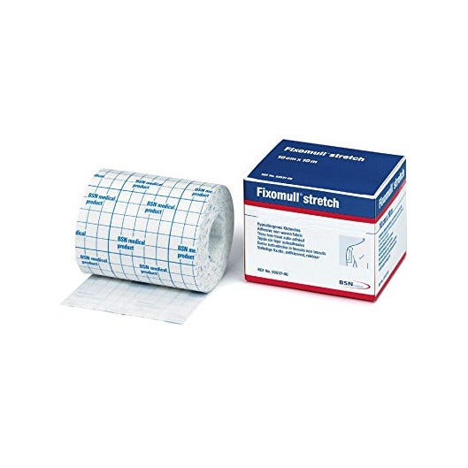 Fixomull Stretch Fascia Autoadesiva Ipoallergenica Per Fissaggio Cateteri 5mx5cm-3