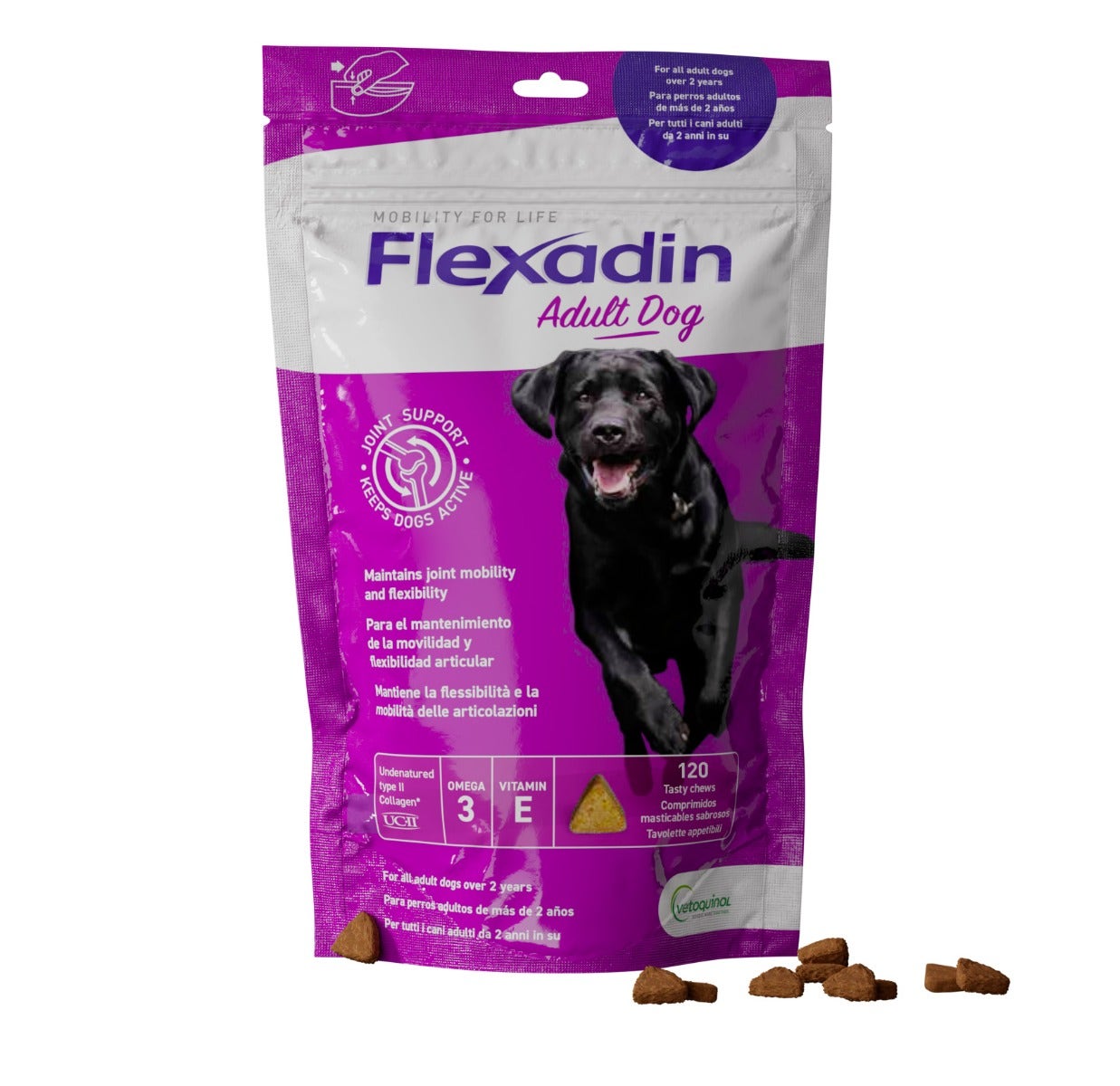 Flexadin Adult Mangime Complementare Articolazioni Cani Adulti 120 Tavolette-4