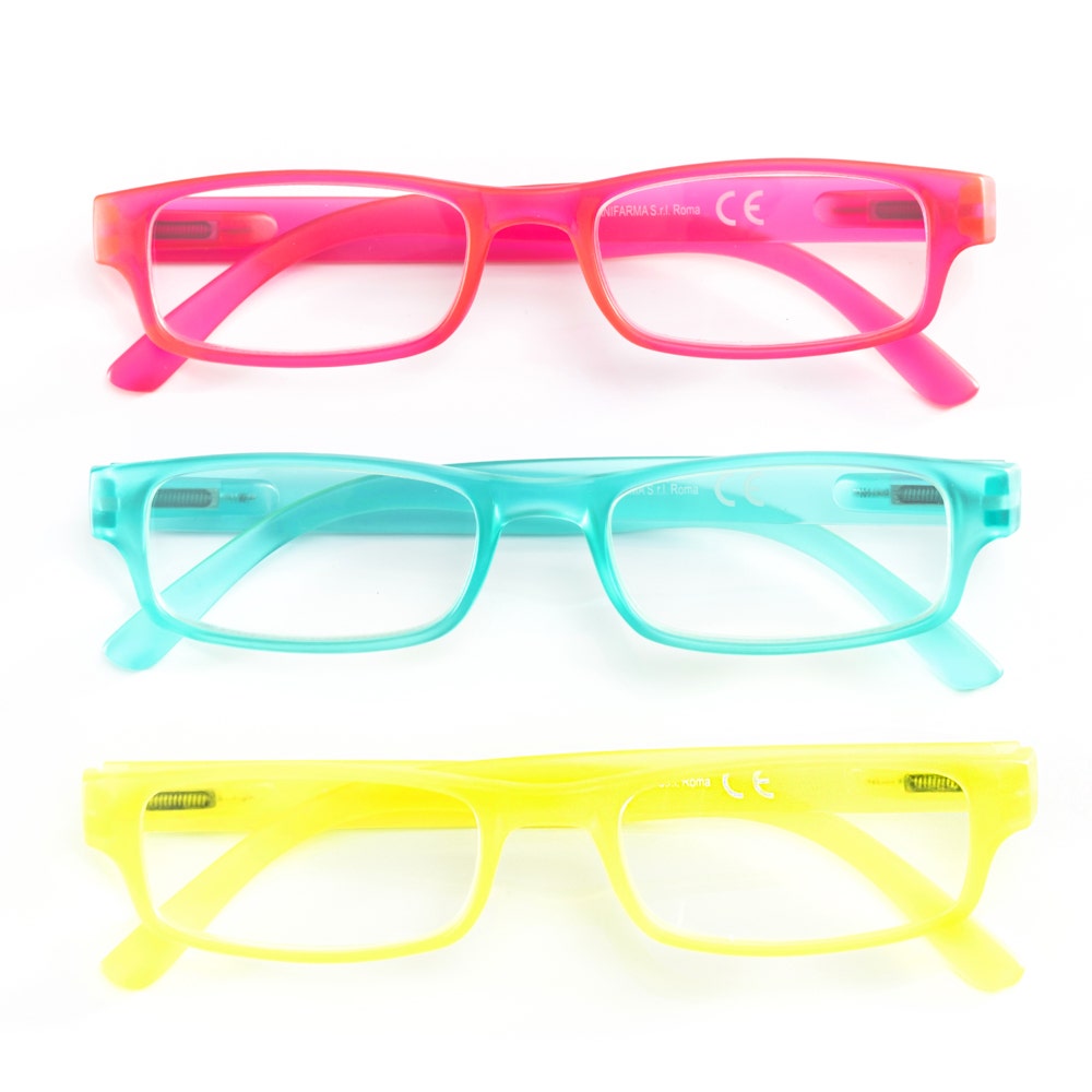 Contacta Occhiale Giallo Fluo Presbiopia +3,00  - 5