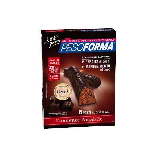 Pesoforma Barrette Cioccolato Fondente Amabile 12 Pezzi  - 2